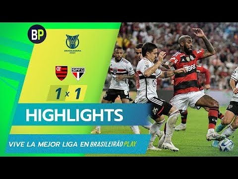 Flamengo vs. São Paulo (resumen y goles) | Campeonato Brasileño de Serie A 2023 | #Jornada19