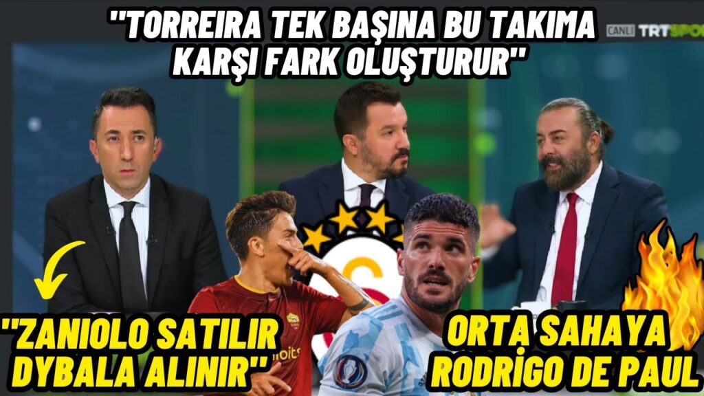 Veli Yiğit:Zaniolo Satılır Dybala Alınır-Emre Bol-Evren Göz-Rodrigo de Paul-Galatasaray.