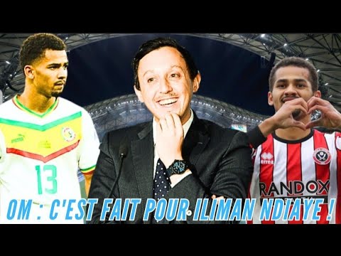 JT OM ☑️ Illiman Ndiaye à l'OM officiel ✅ Contrat de 5 ans 🔥 Le phénomène sénégalais à Marseille ⚪🔵