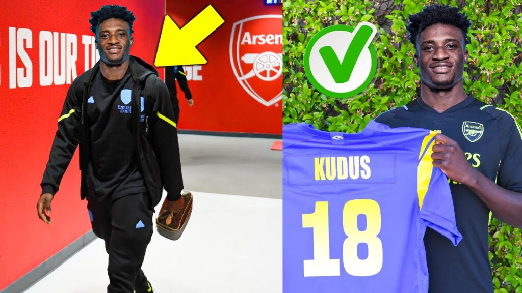 Mohammed Kudus Arrives To Amirates Stadium To Signs Contract🔥 Kudus Deal Done To Arsenal✅
