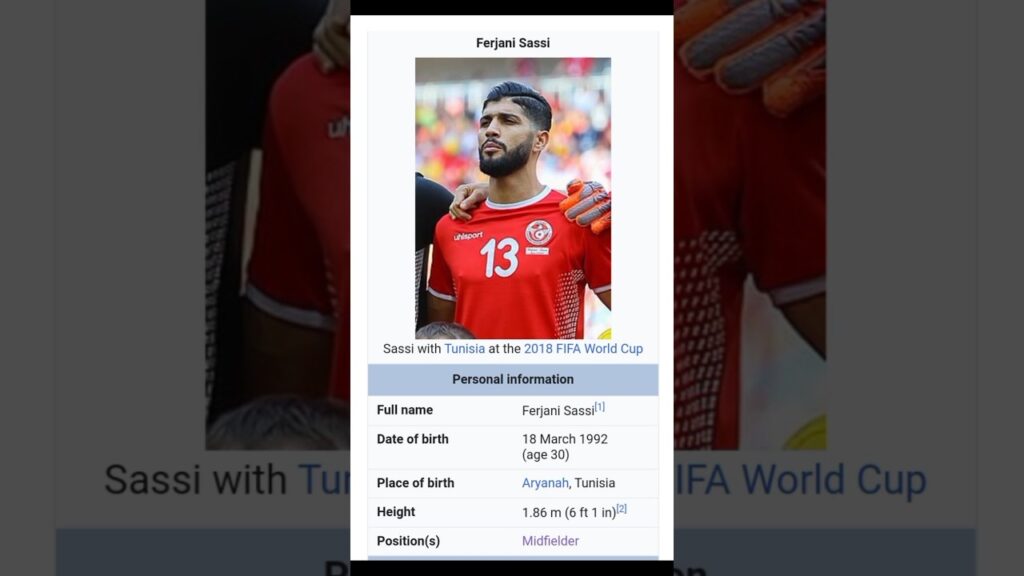 biography of Ferjani Sassi football player. || #shorts || #footballshorts tunisia biography of Ferjani Sassi football player. || #shorts || #footballshorts tunisia