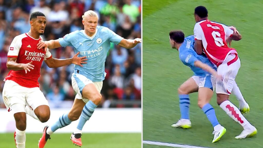 William Saliba & Gabriel Made Haaland & Alvarez Can't do Anything !