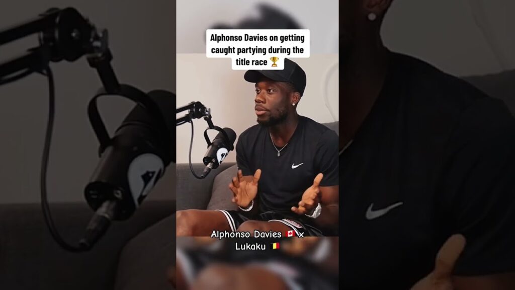 Alphonso Davies on getting caught partying during the title race 🏆#alphonsodavies