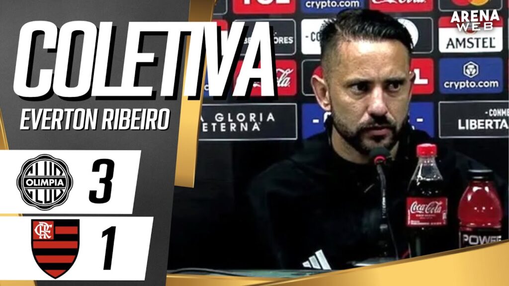 COLETIVA EVERTON RIBEIRO e CRISTIAN ARAN | AO VIVO | Olimpia x Flamengo - Libertadores 2023
