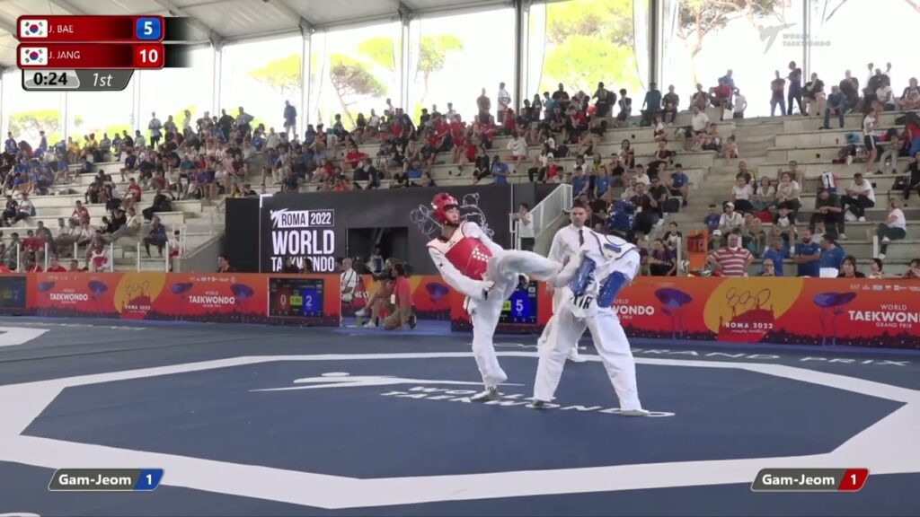 326 M-58kg QF BAE Jun-seo KOR 🔵 vs 🔴 JANG Jun KOR I Rome 2022 World Taekwondo GP