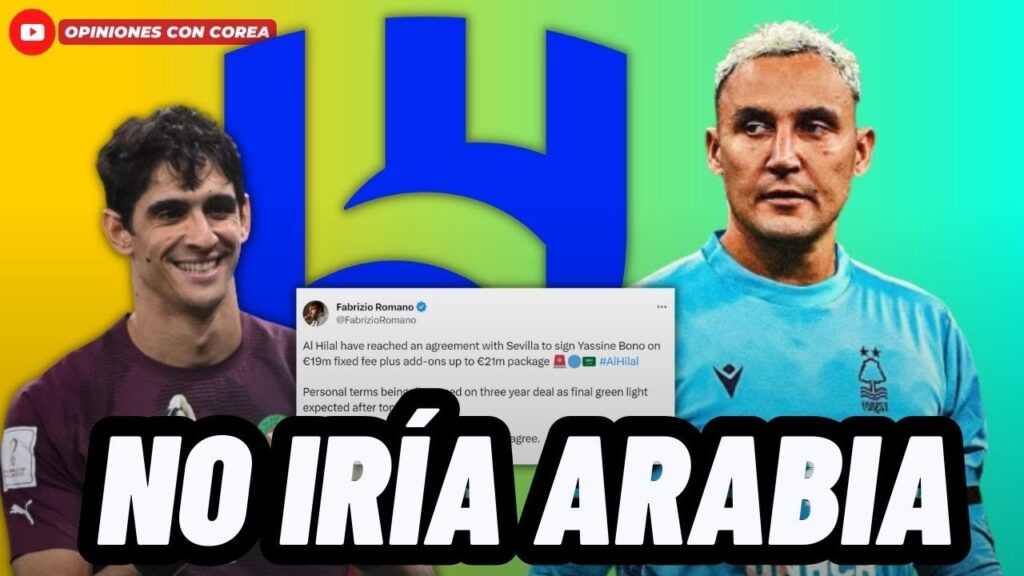 ATENCIÓN: KEYLOR NAVAS YA NO JUGARÍA EN ARABIA SAUDITA JUNTO A NEYMAR😱