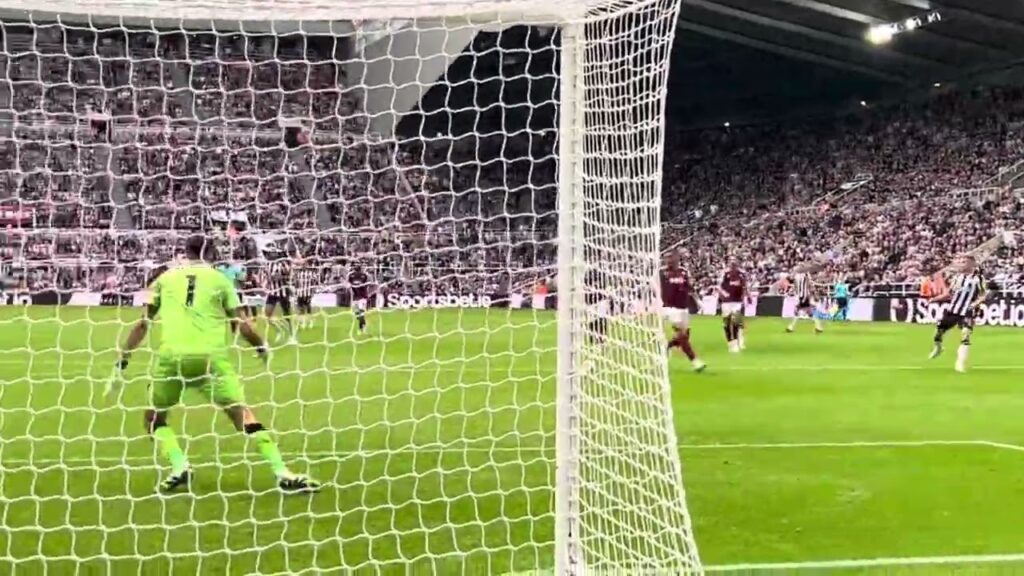 Callum Wilson goal. Nufc v villa. 12.8.23