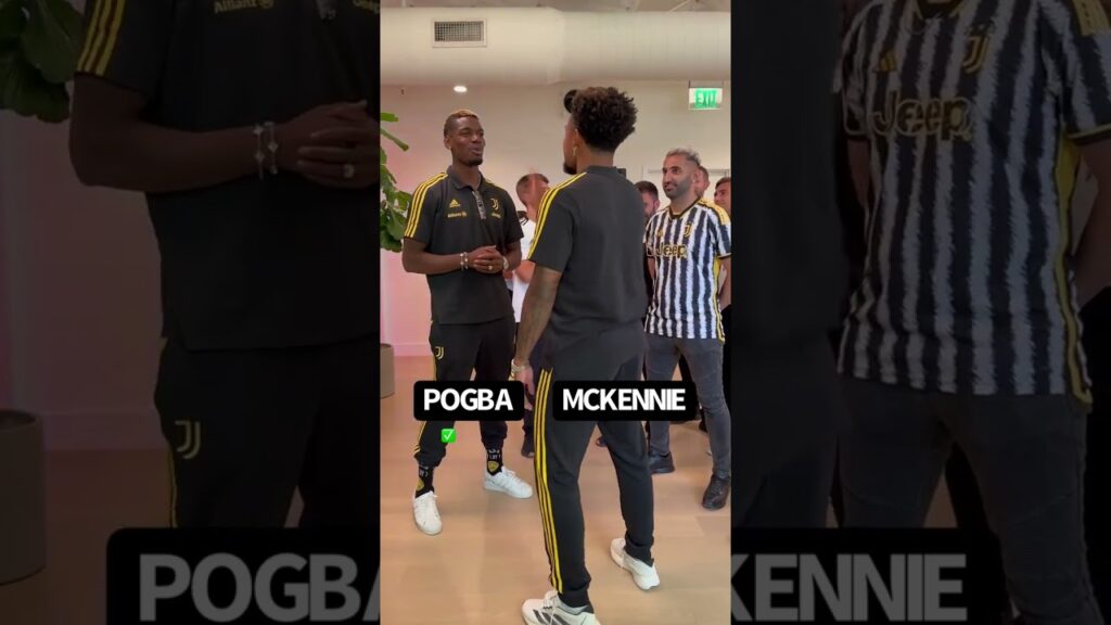 Paul Pogba & Weston McKennie play a funny game