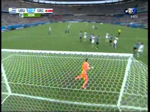 Oscar Duarte Costa Rica 2-1 Uruguay