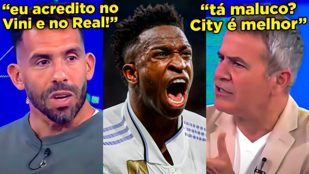 TEVEZ CHOCA ARGENTINOS AO APOSTAR EM VINICIUS JR. E REAL MADRID!! REAL OU CITY, QUEM PASSA??
