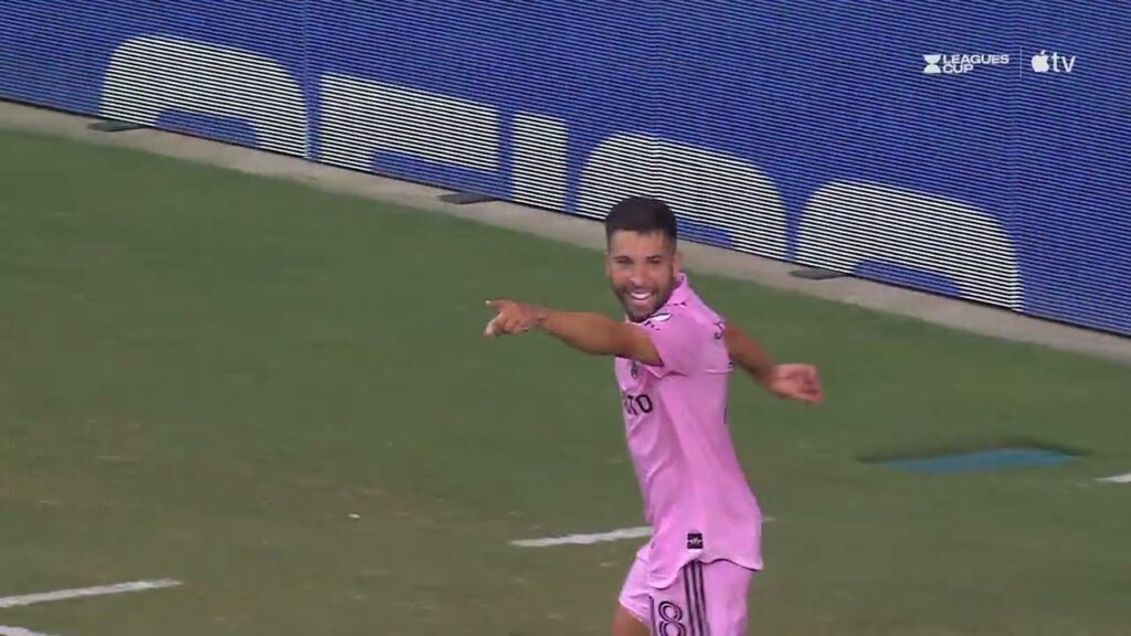 Jordi Alba gets behind the defense for his first Inter Miami goal!