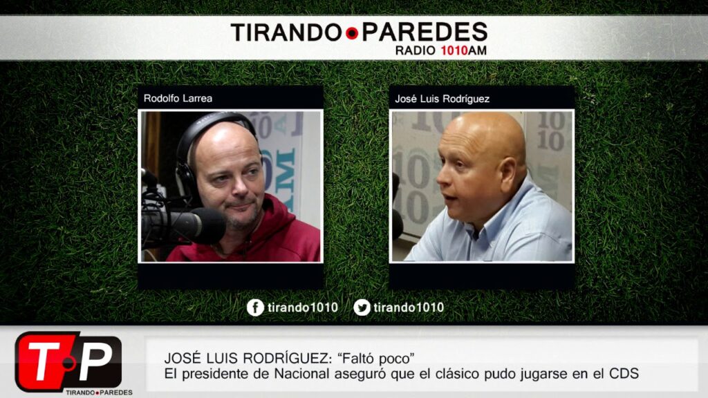 José Luis Rodríguez: "Faltó poco para jugar el clásico del domingo en el estadio de Peñarol"