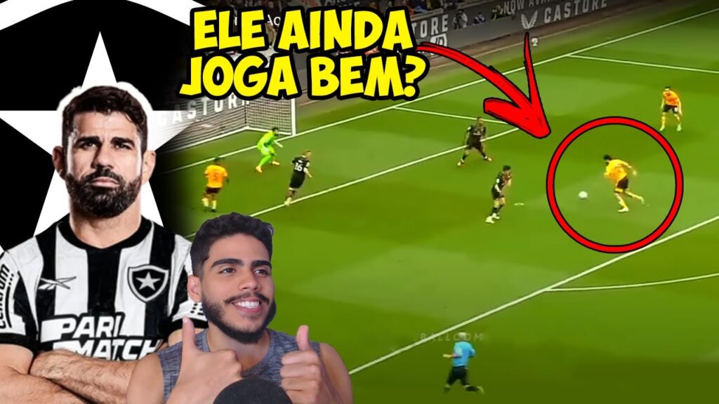 VEJA COMO ESTA JOGANDO ATUALMENTE DIEGO COSTA REFORÇO DO BOTAFOGO PRA 2023!