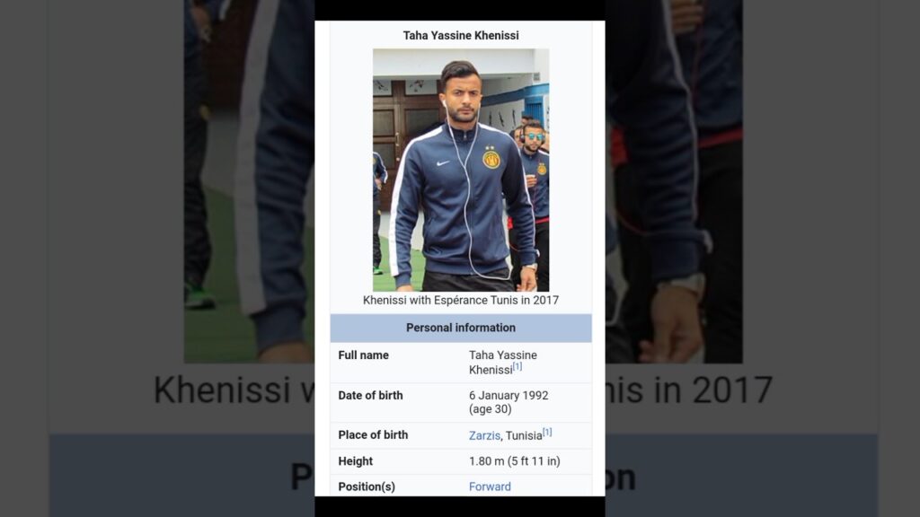 biography of Taha Yassine Khenissi football player. || #shorts || #footballshorts tunisia biography of Taha Yassine Khenissi football player. || #shorts || #footballshorts tunisia