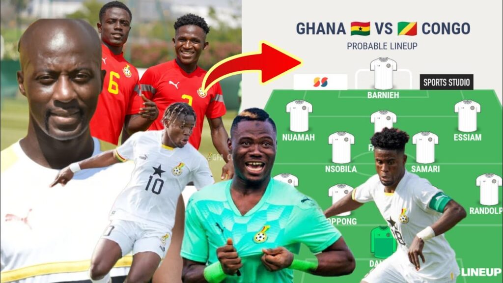 GHANA 🇬🇭 VS 🇨🇬 CONGO | BLACK METEORS POSSIBLE LINEUP • DANLAD, BARNIEH, NUAMAH TO START