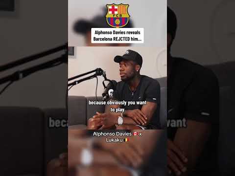 Alphonso Davies reveals Barcelona REJECTED him… || Never give up 💪📝 #alphonsodavies