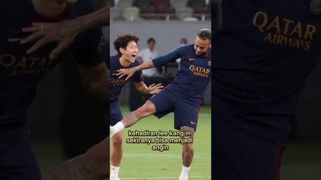 Kelakuan Konyol Neymar dan Lee kang-in #football #neymar #leekangin #psg #footballshorts #shorts