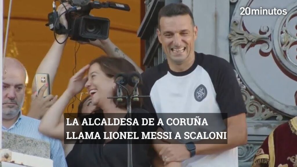 ¿Messi o Scaloni? El lapsus de Inés Rey en el pregón de las fiestas de A Coruña