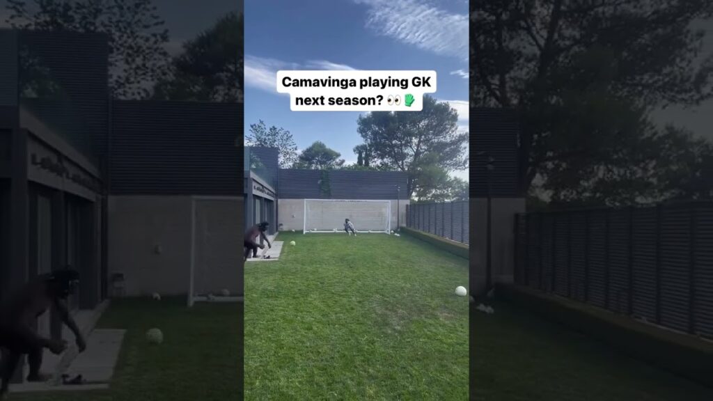 Camavinga playing GK next season? 👀🧤