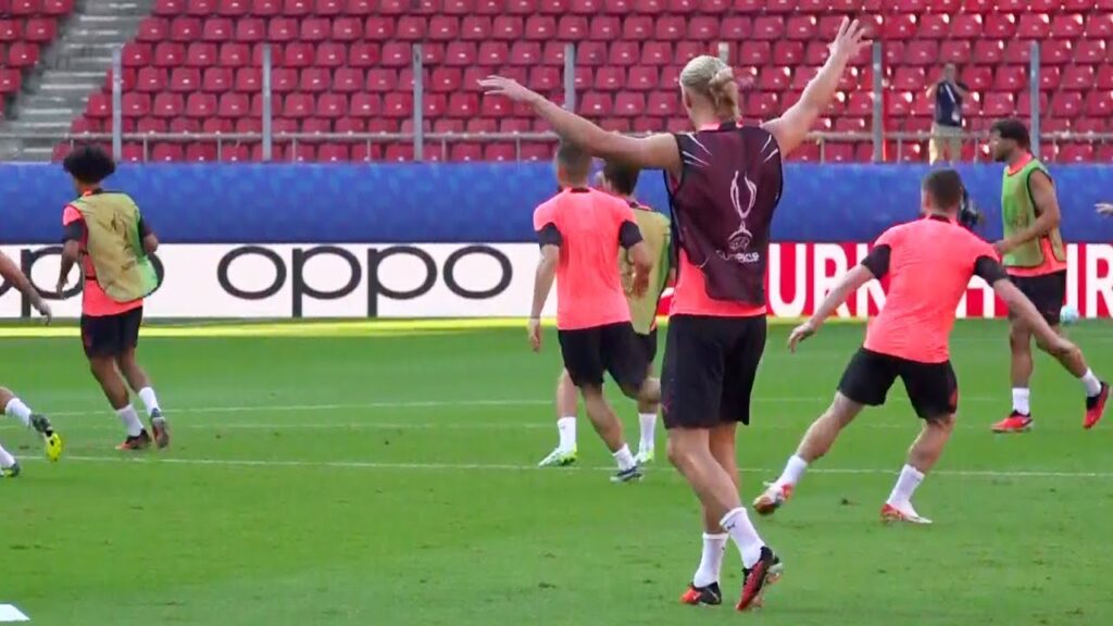 John Stones is BACK | Manchester City train in Athens ahead of UEFA Super Cup against Sevilla