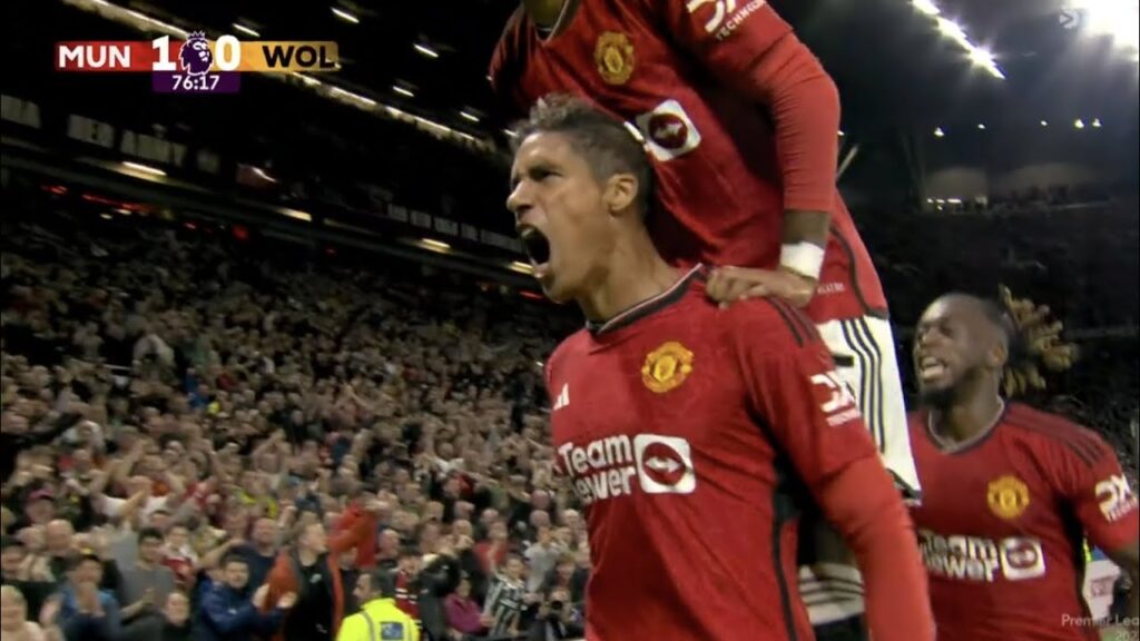 🔥 Raphael Varane Goal and Celebration vs Wolves | Man United 1-0 Wolves