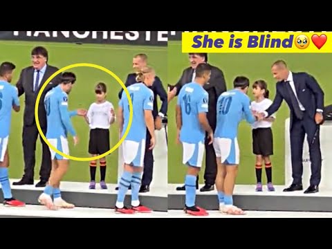 Jack Grealish Heartwarming Moment With Visually Impaired Girl