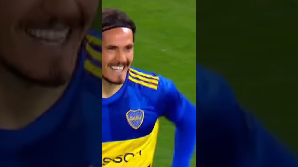 PRIMER GOL de EDINSON CAVANI en BOCA #shorts #bocajuniors #cavani #sports