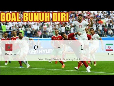 Hasil Bola Tadi Malam Maroko Vs IRAN Hightlight Piala dunia 2018 #MORIRAN