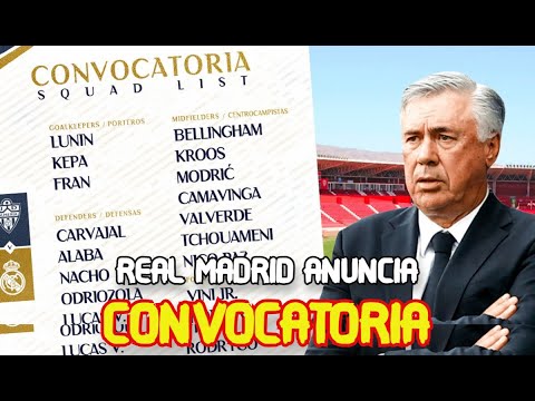 REAL MADRID DE CARLO ANCELOTTI LIBERA LA CONVOCATORIA PARA ENFRENTAR ALMERIA FECHA 2