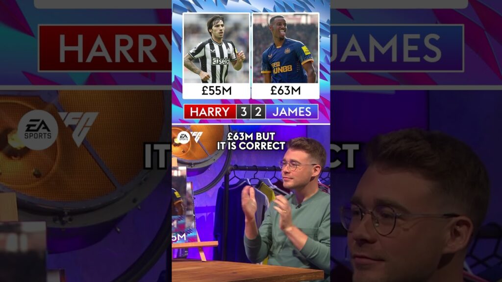 WHO IS WORTH MORE!? | Harry Pinero vs James Allcott #shorts #premierleague #saturdaysocial