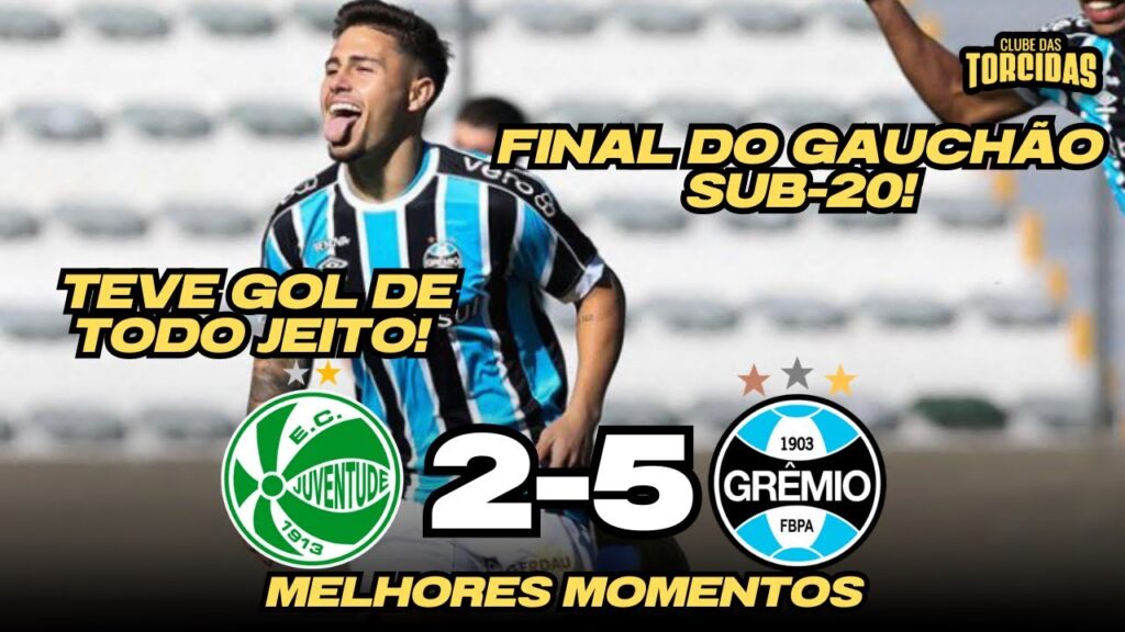 IMORTAL ATROPELA O TIME DO JU NO 1º JOGO DA FINAL DO GAUCHÃO SUB-20! JUVENTUDE 2 X 5 GRÊMIO