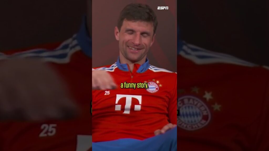Thomas Muller discusses facing Erling Haaland in the Champions League 👀 #shorts
