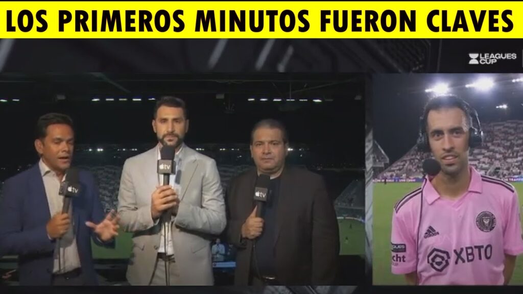 SERGIO BUSQUETS REACCIONA A LA GOLEADA INTER MIAMI 4-0 CHARLOTTE DIRECTO A SEMIFINALES LEAGUES CUP