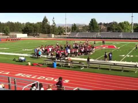 Oscar Duarte going for a touchdown