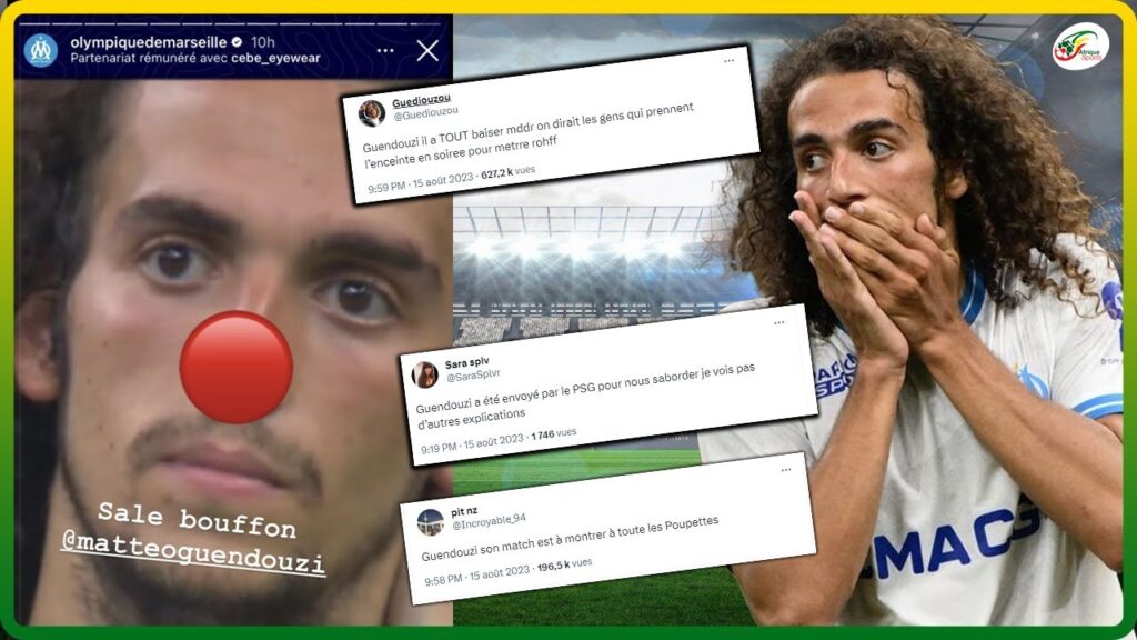 Mattéo Guendouzi sévèrement Attaqué et Insulté par les supporters de l'OM après l'élimination en C1