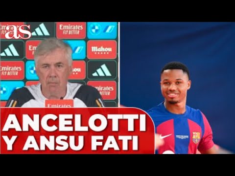 REAL MADRID | ANCELOTTI preguntado SOBRE UN POSIBLE FICHAJE de ANSU FATI | DIARIO AS