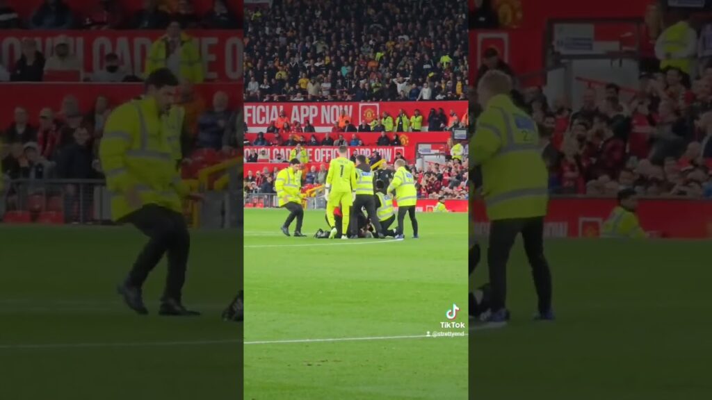 Watch Jose Sa 👀😆pitch invader in manchester unitrd vs wolves  #munwol