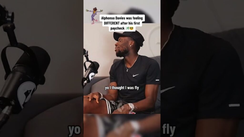 Alphonso Davies was feeling DIFFERENT after his first paycheck 💶😎 #alphonsodavies