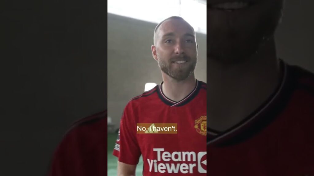 Eriksen on being called agent Christian by Rasmus hojlund 👀 #shorts