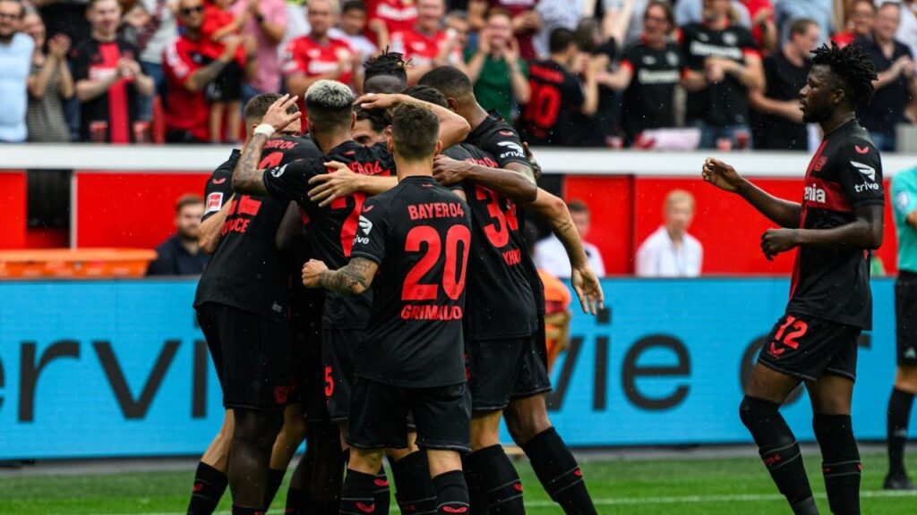 Jeremie Frimpong und  Tah Tore heute: Bayer Leverkusen gegen RB Leipzig Bundesliga, alle Highlights