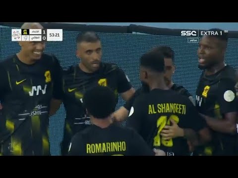 هدف عبد الرزاق حمد الله اليوم مع الاتحاد ضد الطائي في دوري روشن السعودي goal abderrazak hamdallah