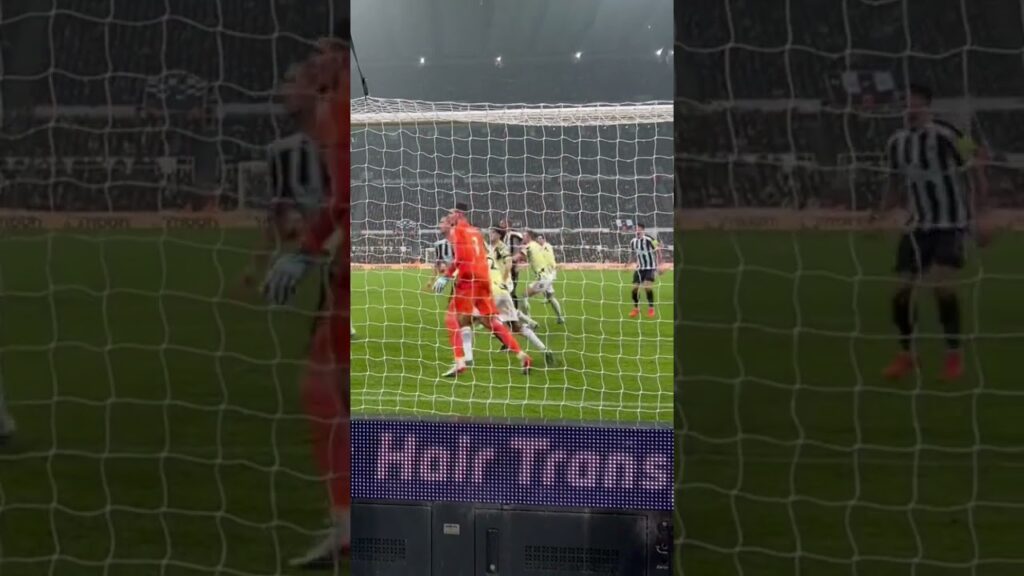 Meisler saves from Fabian schar. Nufc v Leeds. 31.12.22