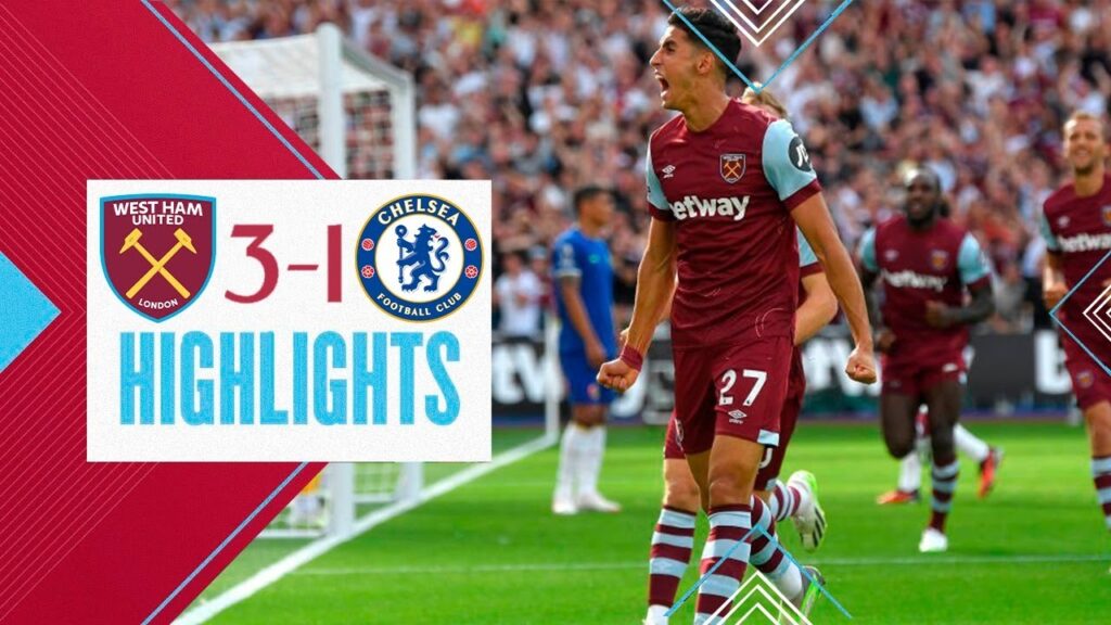 Nayef Aguerd Goal | West Ham vs Chelsea 3-1 Extended Highlights | Premier League 2023/24