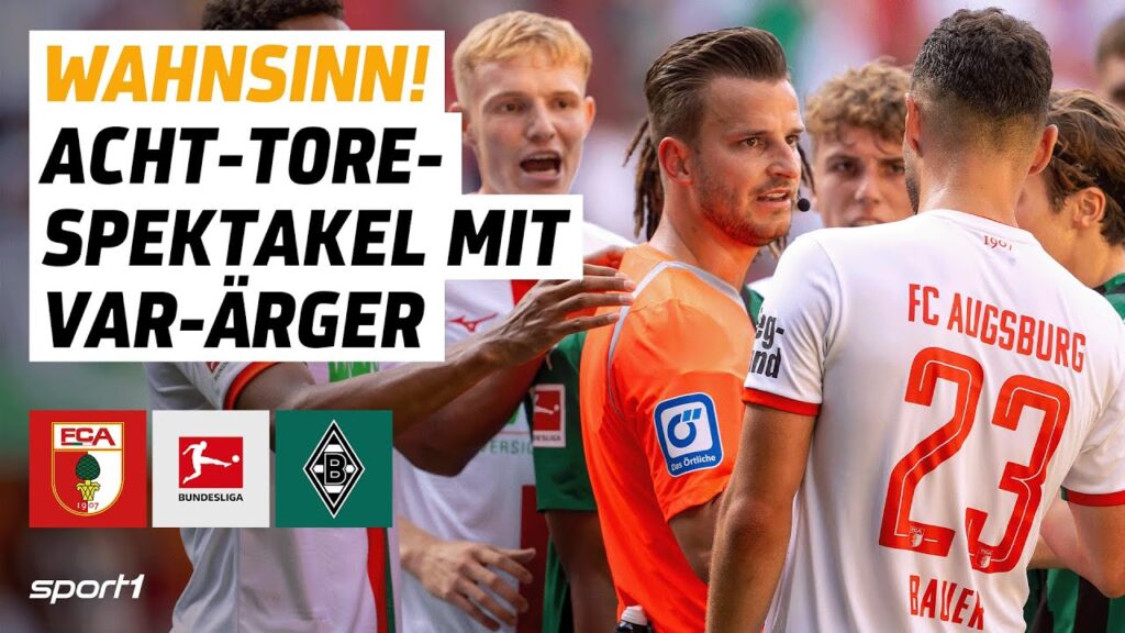 FC Augsburg - Borussia Mönchengladbach | Bundesliga Tore und Highlights 1. Spieltag