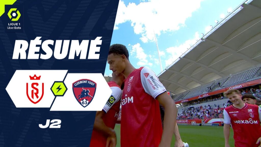 STADE DE REIMS - CLERMONT FOOT 63 (2 - 0) - Résumé - (SdR - CF63) / 2023-2024