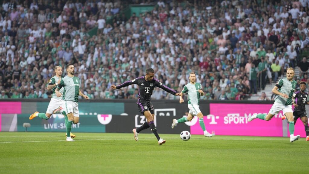 LEROY SANE TOR HEUTE | WERDER BREMEN GEGEN BAYERN MÜNCHEN (0-1) ALLE HÖHEPUNKTE