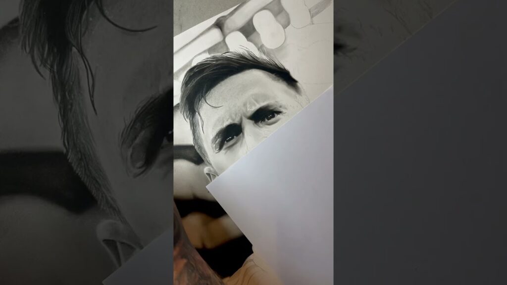 Drawing Connor Roberts | Work In Progress #art #drawing #pencildrawing #artshorts #football