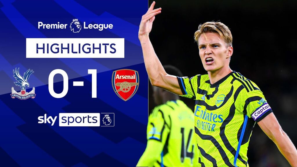 Odegaard spot on as 10-player Arsenal see off Palace | Crystal Palace 0-1 Arsenal | EPL highlights