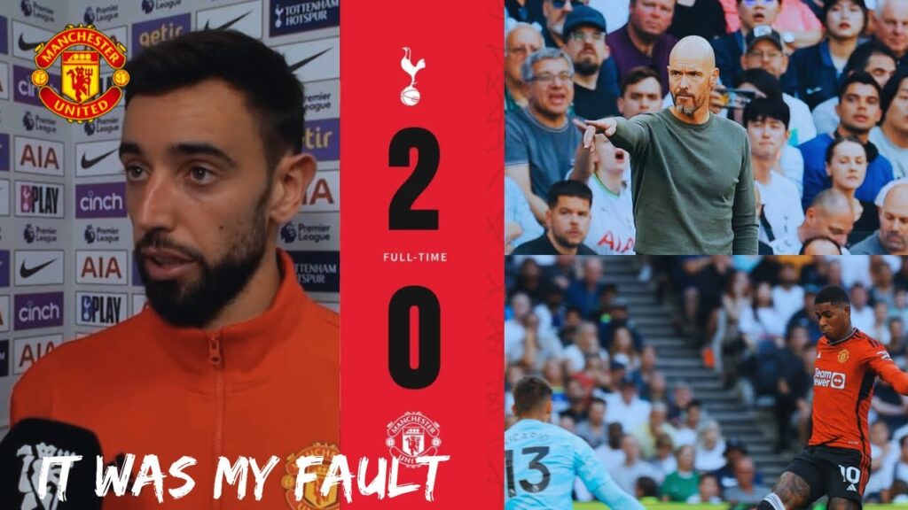 “WE LOST MANY CHANCES” Bruno Fernandes post match interview after Man United vs Tottenham.