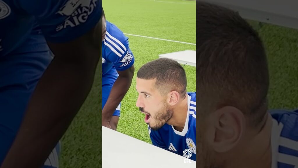 💦 🦊  Leicester's Conor Coady and Patson Daka's no spill challenge!